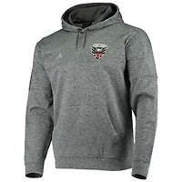 Men's adidas Heathered Black D.C. United TI Pullover Hoodie