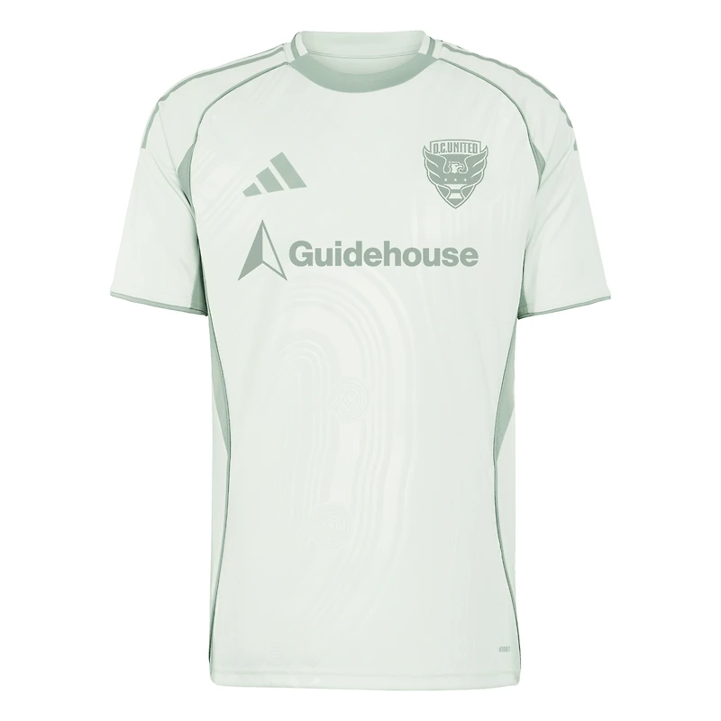 Men's adidas Light Green D.C. United 2025 One Planet Pre-Match Top