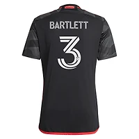 Maillot réplique du joueur adidas Lucas Bartlett noir D.C. United 2024 The Icon Kit pour homme