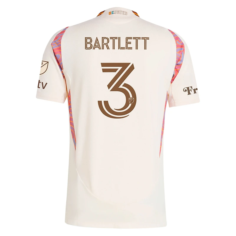 Maillot authentique de terrain adidas Lucas Bartlett Natural D.C. United 2025 The Soul Kit pour homme