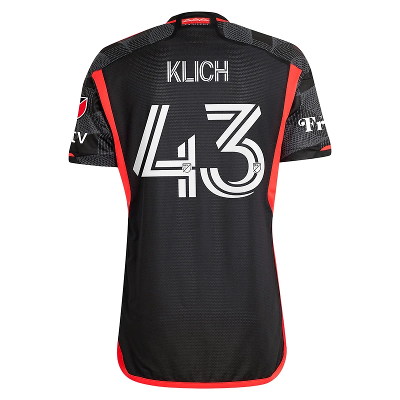 Men's adidas Mateusz Klich Black D.C. United 2024 The Icon Kit Authentic Player Jersey
