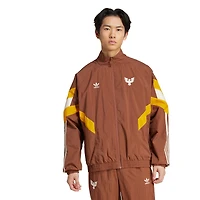 Veste de survêtement zippée intégrale marron adidas Originals D.C. United Culturewear Collection pour homme