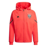 Men's adidas Red D.C. United 2024 Anthem Travel Raglan Sleeve Full-Zip Jacket