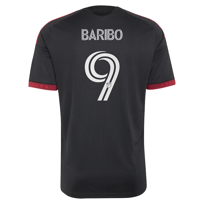 Men's adidas Tai Baribo Black D.C. United 2026 Black-and-Red Kit Replica Jersey