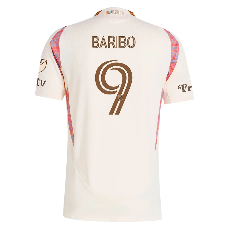 Men's adidas Tai Baribo Natural D.C. United 2025 The Soul Kit On-Field Authentic Jersey