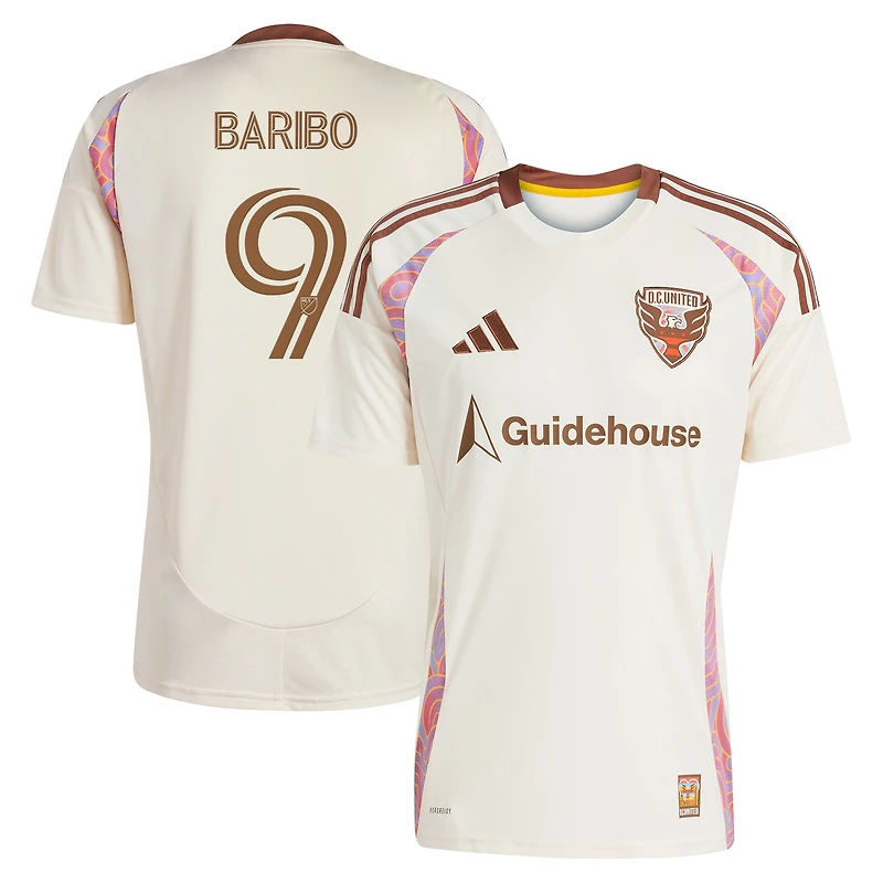 Men's adidas Tai Baribo Natural D.C. United 2025 The Soul Kit Replica Jersey