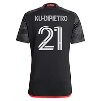 Men's adidas Theodore Ku-Dipietro Black D.C. United 2024 The Icon Kit Replica Player Jersey