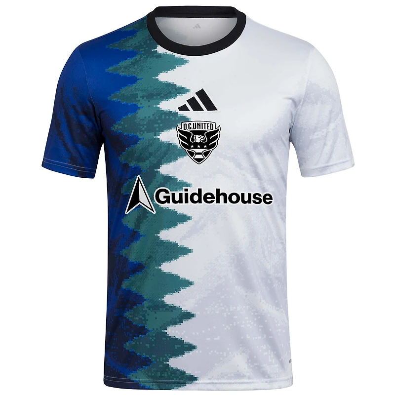 Men's adidas White D.C. United 2025 Gaming AEROREADY Pre-Match Top