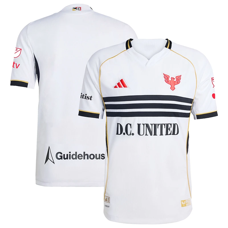 Men's adidas White D.C. United 2025 Third Authentic Jersey