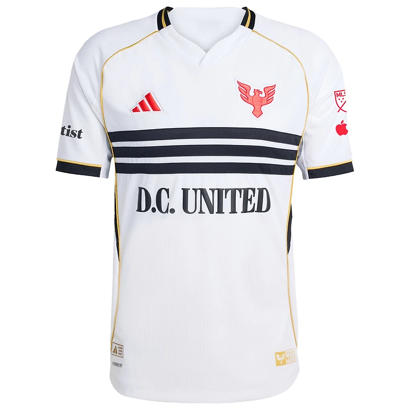 maillot adidas blanc D.C. United 2025 pour homme, troisième authentique