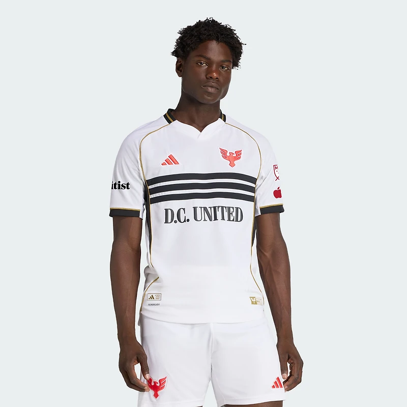 maillot adidas blanc D.C. United 2025 pour homme, troisième authentique