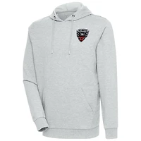 Sweat à capuche logo D.C. United Antigua gris chiné pour homme