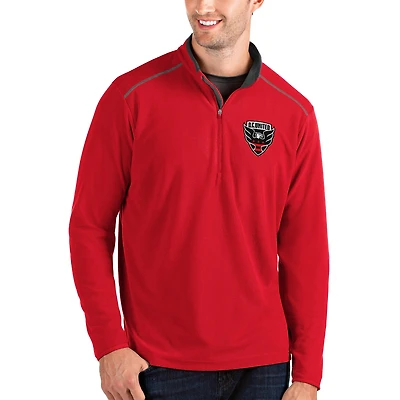 Veste à enfiler zippée quart de tour D.C. United Glacier rouge Antigua pour homme