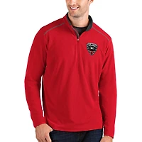 Veste à enfiler zippée quart de tour D.C. United Glacier rouge Antigua pour homme