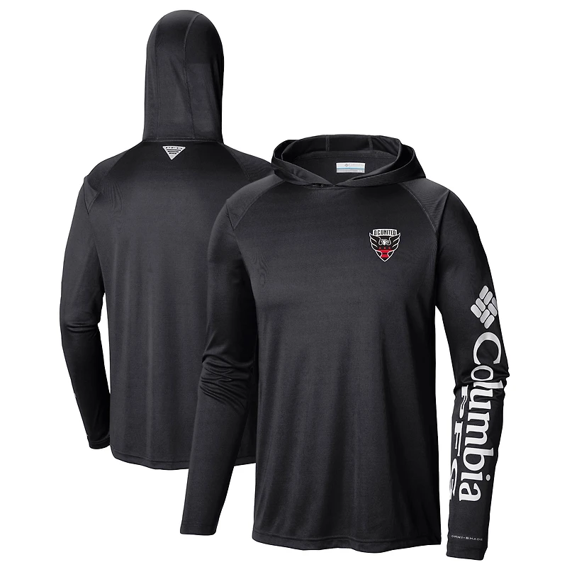 T-shirt à capuche manches longues Columbia D.C. United Terminal Tackle pour homme, noir