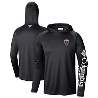 T-shirt à capuche manches longues Columbia D.C. United Terminal Tackle pour homme, noir