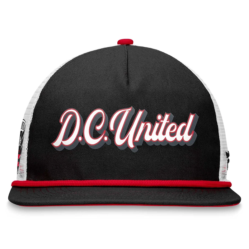 Casquette Snapback de golf D.C. United True Classic Fanatics noir/blanc pour hommes