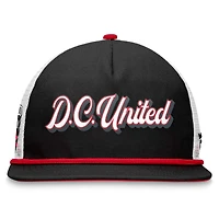 Casquette Snapback de golf D.C. United True Classic Fanatics noir/blanc pour hommes