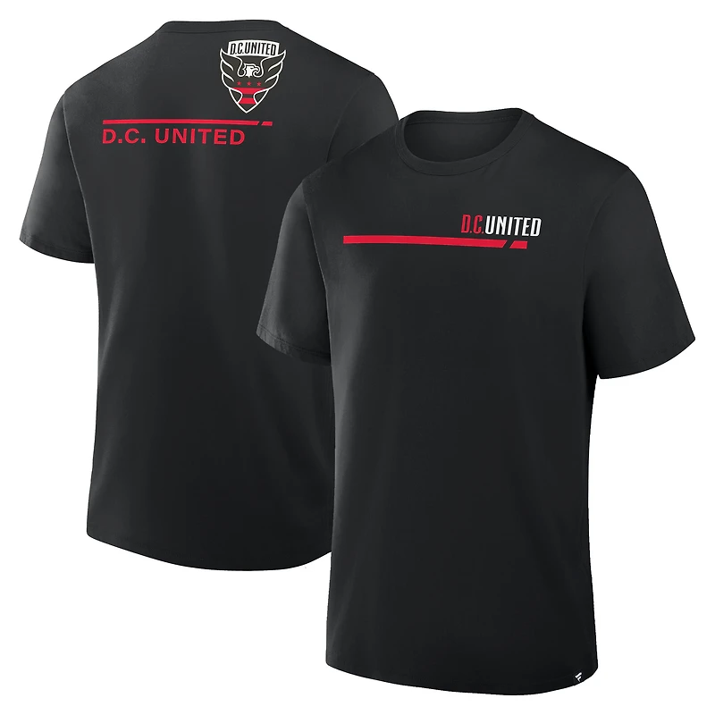 T-shirt en coton noir pour homme Fanatics D.C. United Corner Kick Legacy