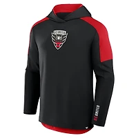 Men's Fanatics Black D.C. United Red Card Transitional Pullover Hoodie