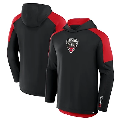 Sweat à capuche de transition D.C. United Red Card noir pour homme Fanatics