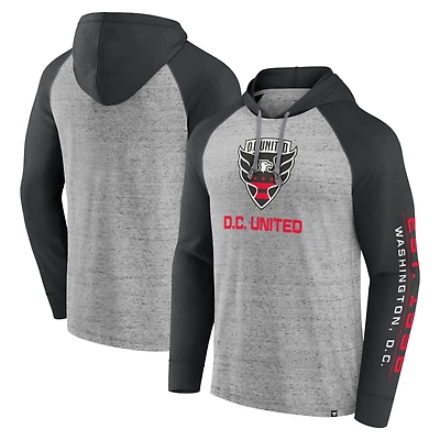 Sweat à capuche Fanatics Steel D.C. United Deflection Raglan pour hommes