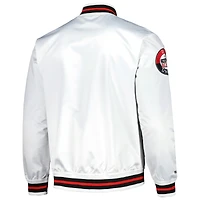 Veste en satin à boutons-pression D.C. United City blanc Mitchell & Ness pour homme