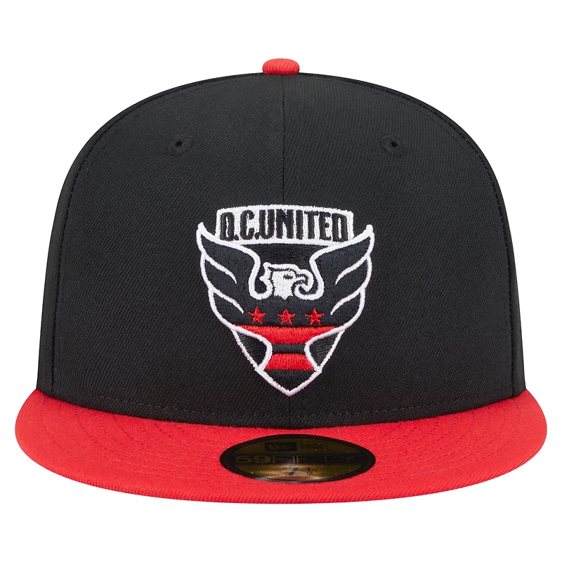 Casquette ajustée noire D.C. United 2025 Kickoff 59FIFTY pour homme de New Era