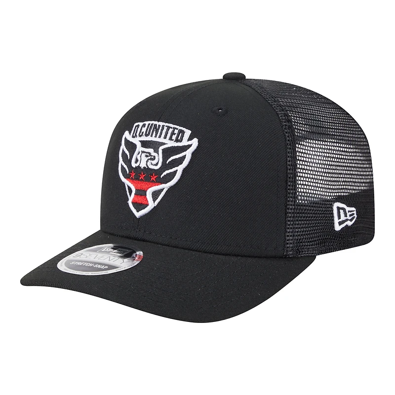 Casquette ajustable New Era noire D.C. United Jersey Hook 9SEVENTY pour homme