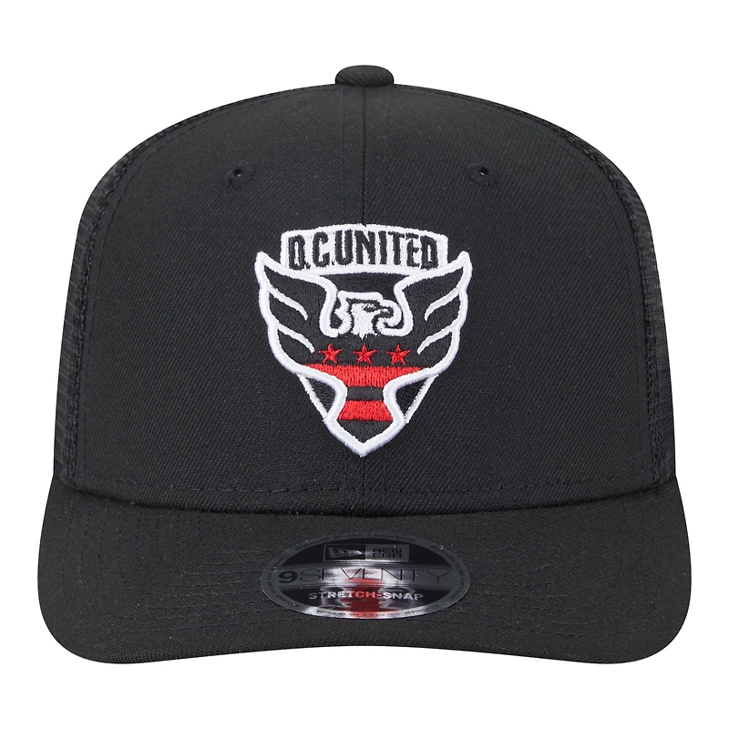 Casquette ajustable New Era noire D.C. United Jersey Hook 9SEVENTY pour homme