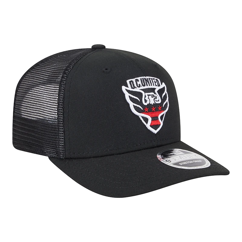 Casquette ajustable New Era noire D.C. United Jersey Hook 9SEVENTY pour homme