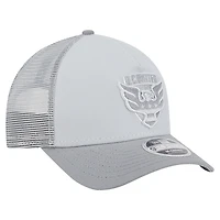 Casquette de camionneur Snapback 9FORTY DC United 2025 pour homme New Era grise