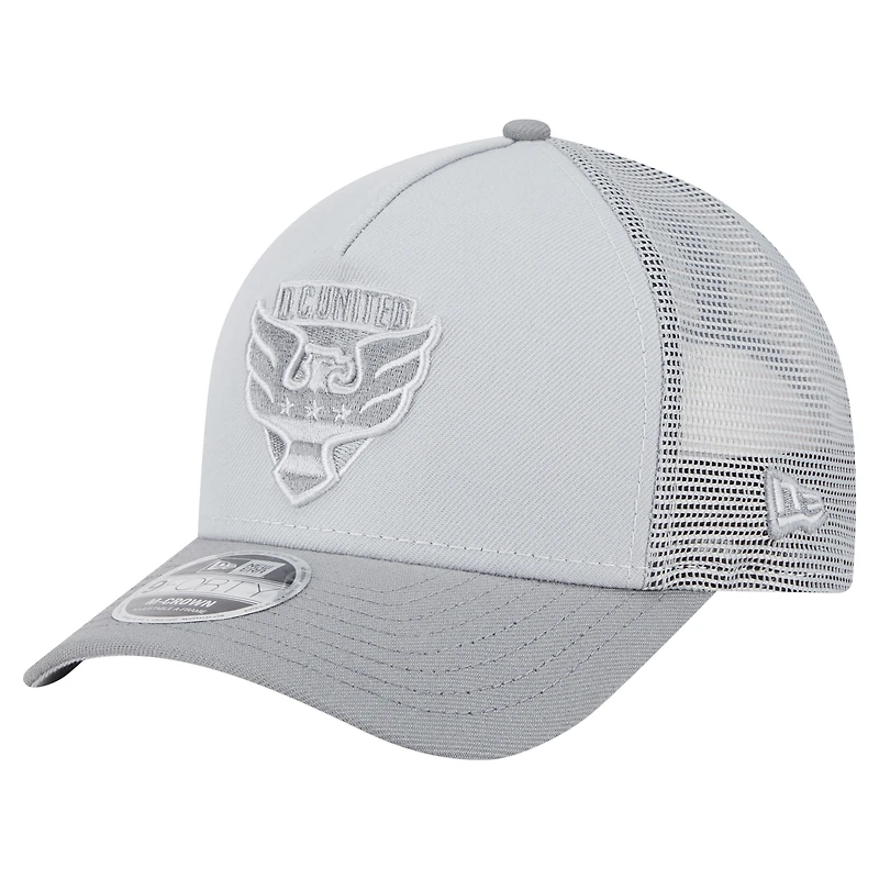 Casquette de camionneur Snapback 9FORTY DC United 2025 pour homme New Era grise