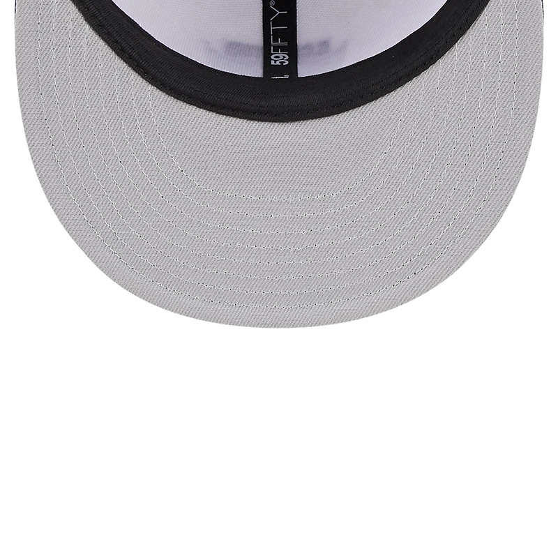 Casquette ajustée 59FIFTY New Era pour homme, blanc/noir, D.C. United 2024 Kick Off Collection