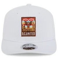 Casquette extensible à boutons-pression New Era blanche D.C. United 2025 Jersey Hook 9SEVENTY pour homme
