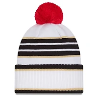 Bonnet en tricot à revers et pompon New Era blanc D.C. United 2025 pour homme