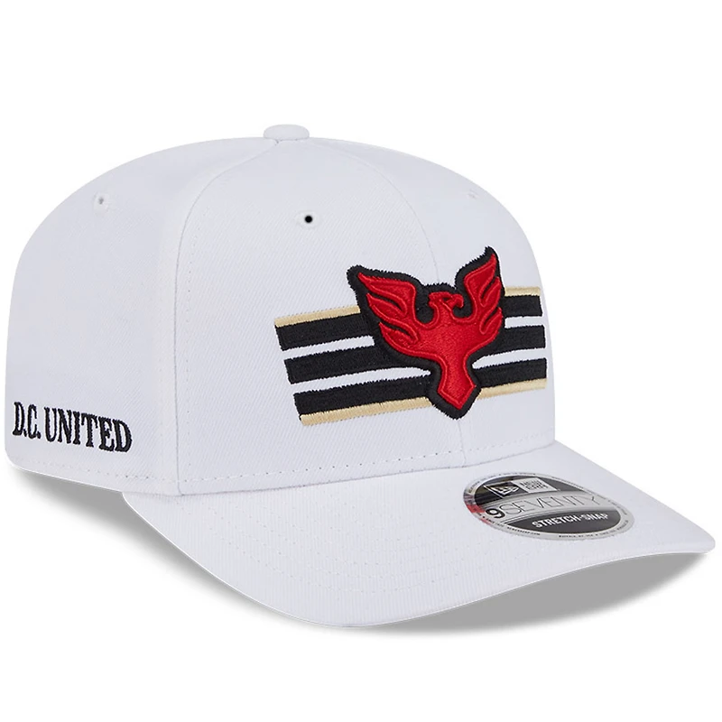 Casquette extensible D.C. United 2025 Third 9SEVENTY blanche New Era pour homme