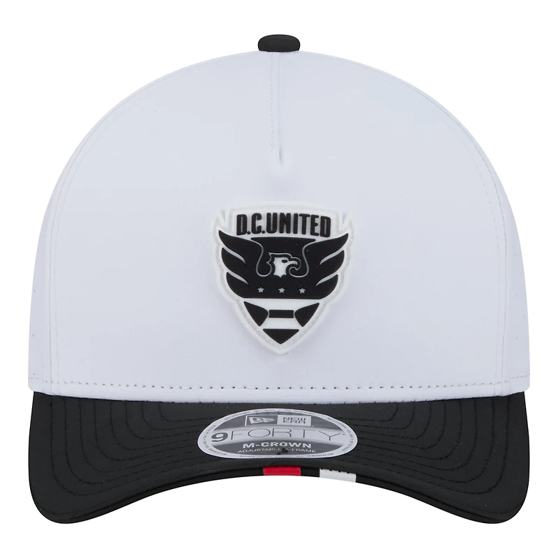 Men's New Era White D.C. United 2026 MLS Kick Off 9FORTY M-Crown A-Frame Adjustable Hat