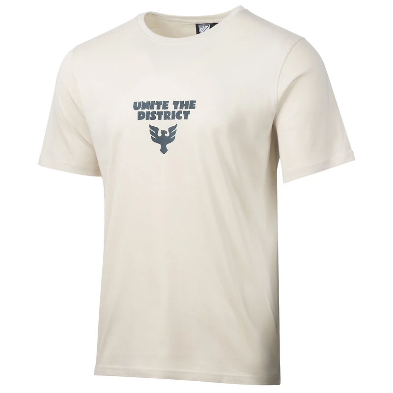 T-shirt décontracté pour homme, motif sport, Suède, D.C. United, beige