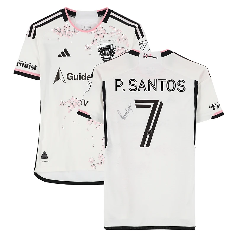 Pedro Santos D.C. United Autographed Match-Used #7 adidas Jersey from the 2024 MLS Season