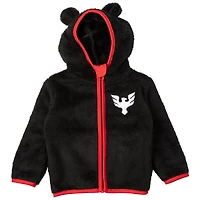 Toddler Sport Design Sweden  Black D.C. United Tie-Breaker Teddy Full-Zip Hoodie
