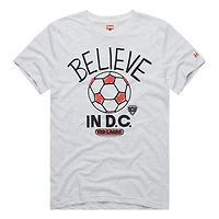 T-shirt unisexe Hommage Ash D.C. United MLS x Ted Lasso Believe Graphic Tri-Blend