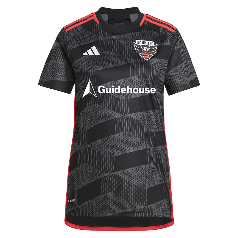 Maillot réplique du joueur adidas Aaron Herrera noir D.C. United 2024 The Icon Kit pour femme