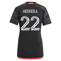 Maillot réplique du joueur adidas Aaron Herrera noir D.C. United 2024 The Icon Kit pour femme