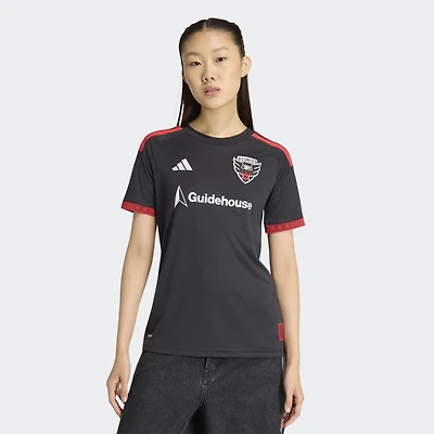 Maillot réplique noir et rouge adidas D.C. United 2026 pour femme