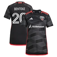 Women's adidas Christian Benteke Black D.C. United 2024 The Icon Kit Replica Player Jersey