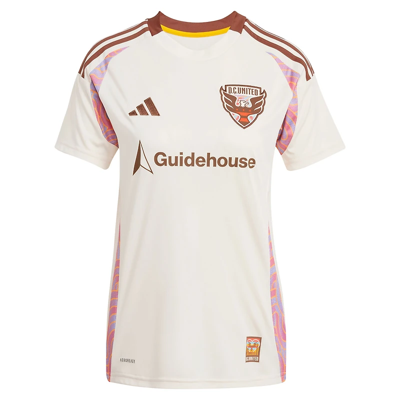 Women's adidas Louis Munteanu Natural D.C. United 2025 The Soul Kit Replica Jersey