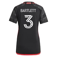 Maillot réplique du joueur adidas Lucas Bartlett noir D.C. United 2024 The Icon Kit pour femme