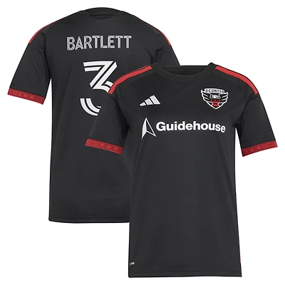 Maillot réplique noir et rouge adidas Lucas Bartlett pour femme, D.C. United 2026