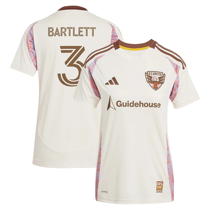 Maillot réplique du joueur adidas Lucas Bartlett Natural D.C. United 2025 The Soul Kit pour femme